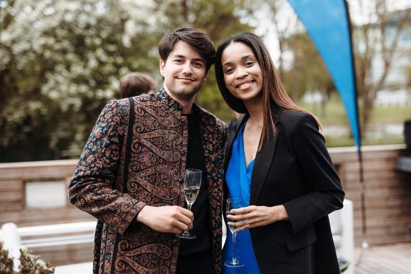 Christos Floros with Jana Degrott